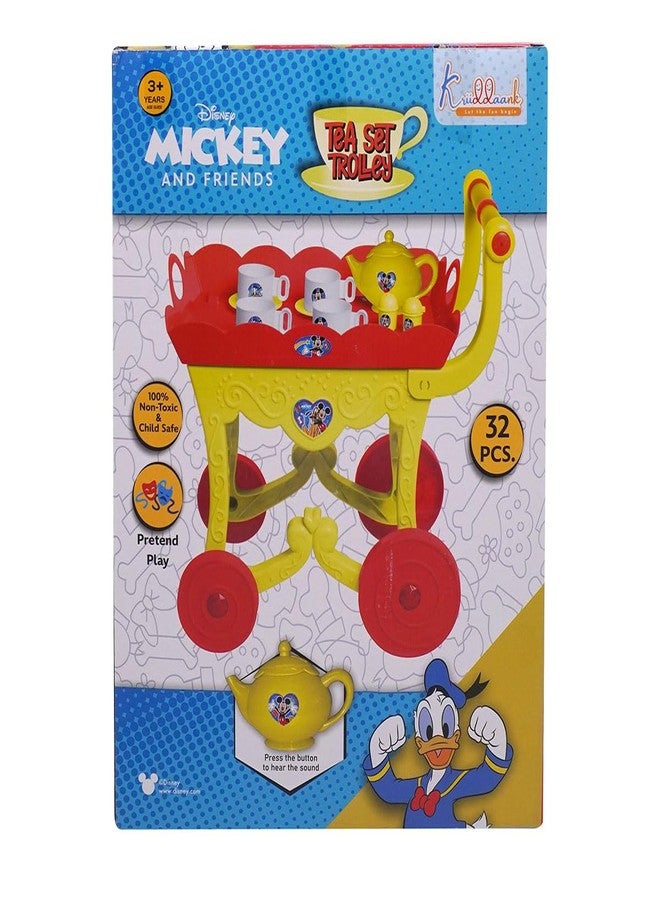 Kriiddaank Mickey Tea Trolley - Tea-Set with Cups & Saucers, Best Gift for Kids | Fun & Educational Toy for Kids | Safe, Engaging & Interactive Play - Image 5
